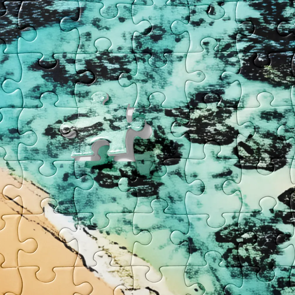 Tropical Shoreline Vista 
 Jigsaw Puzzle