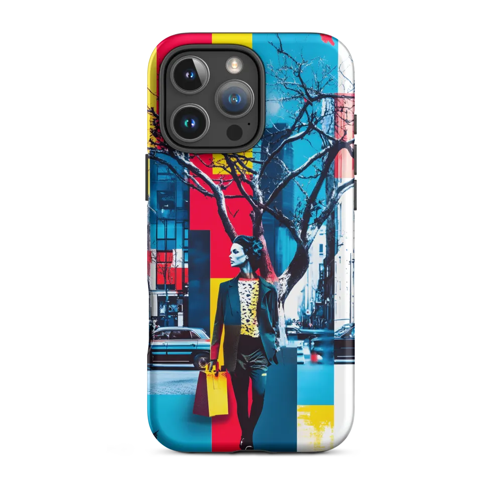 Stylish Woman in Urban Landscape | Phone Case