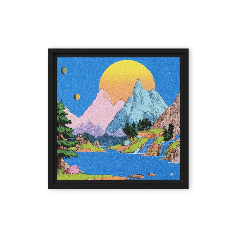 Celestial Valley 
 Poster with White Frame | 12″x 12″