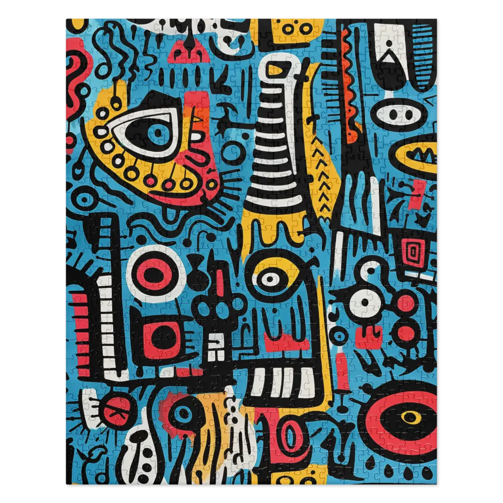 Chaotic Geometric Abstraction 
 Jigsaw Puzzle