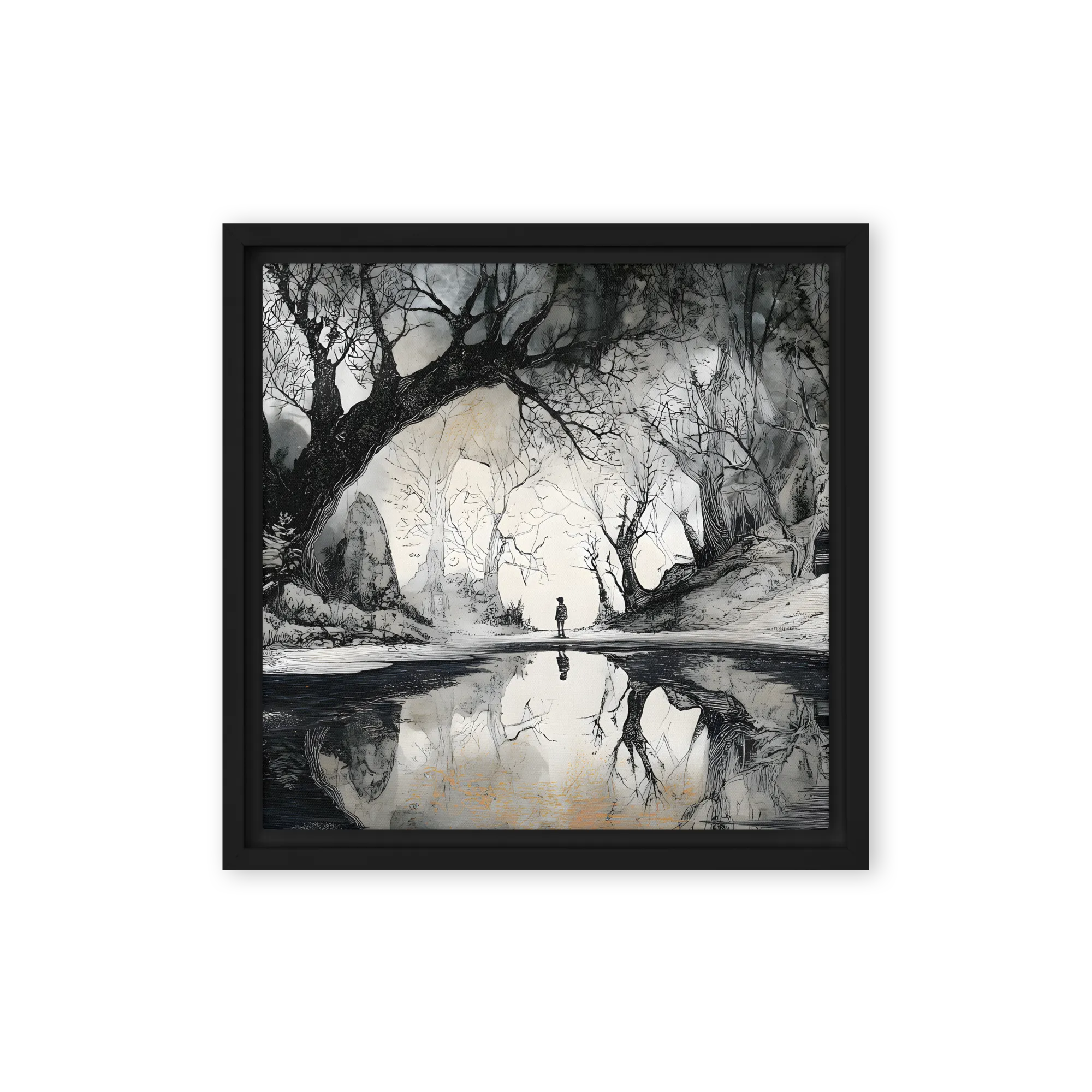 Silent Reflection 
 Canvas | 26″x 26″
