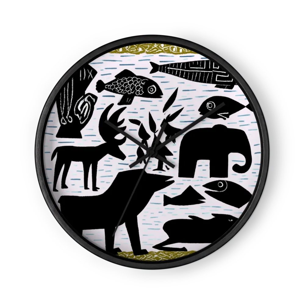 Primitive Animal Kingdom | Wall Clock