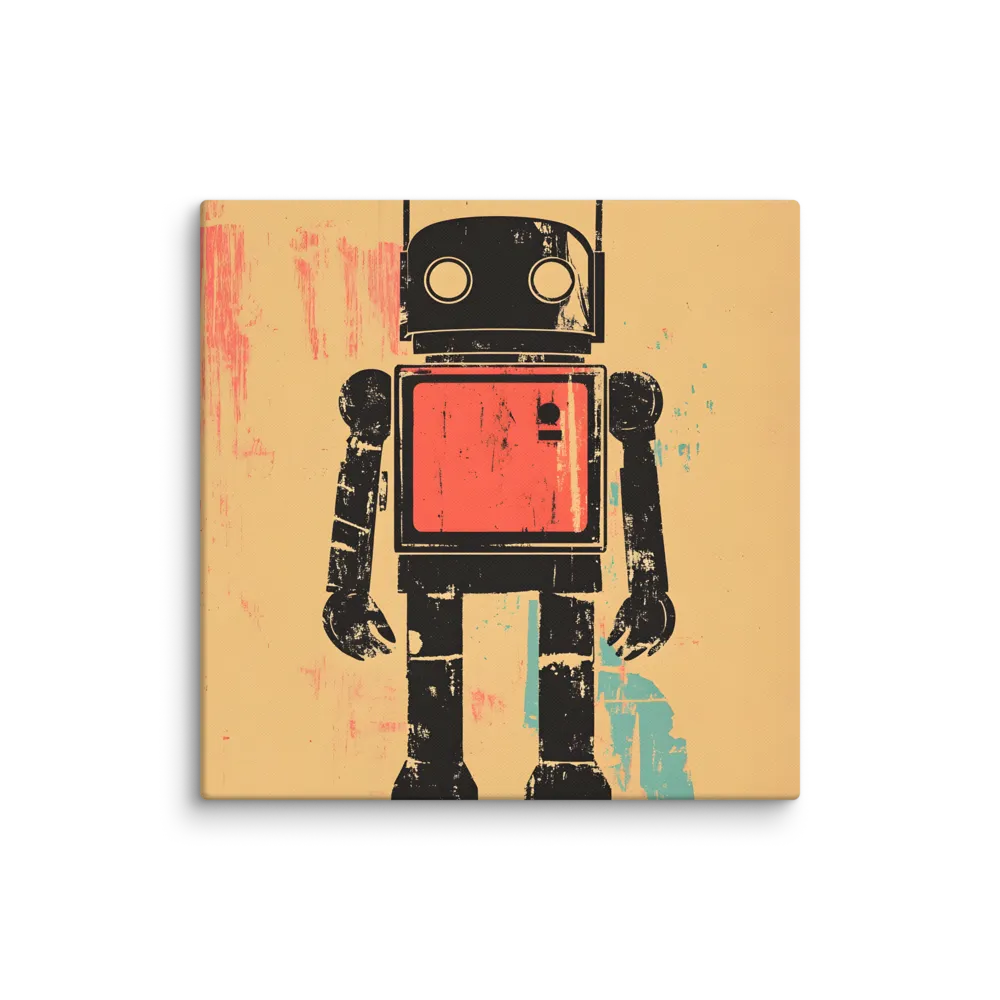 Retro Robot Icon 
 Canvas | 30″x 30″