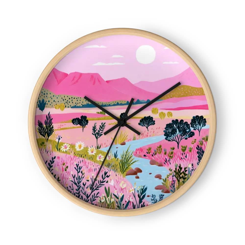 Folk Botanical Meadows In Bloom — Candy Pink And Fuchsia