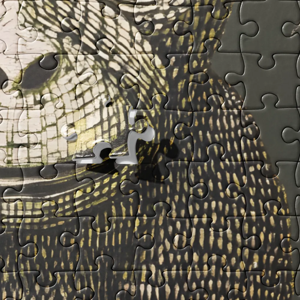 Textured Monkey Portrait 
 Jigsaw Puzzle