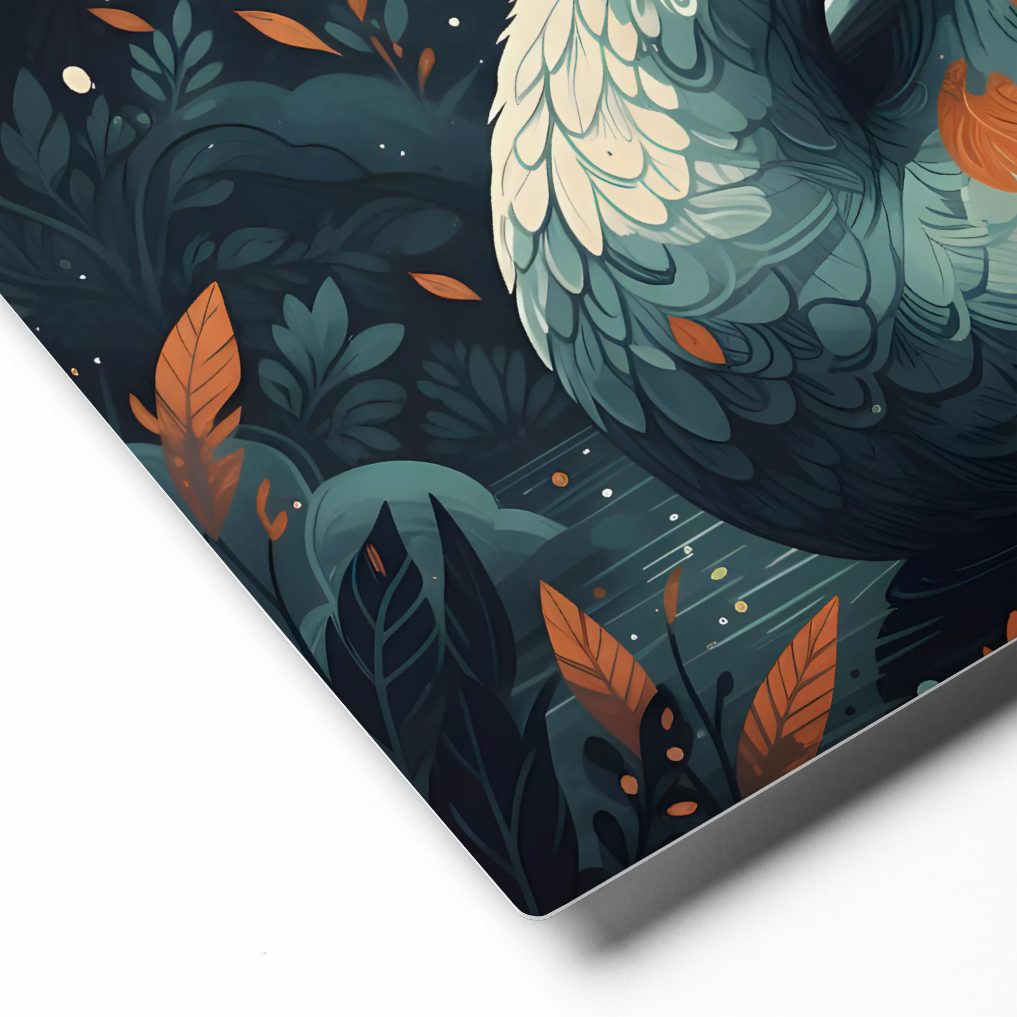Grove Swan 
 Canvas | 8″x 8″