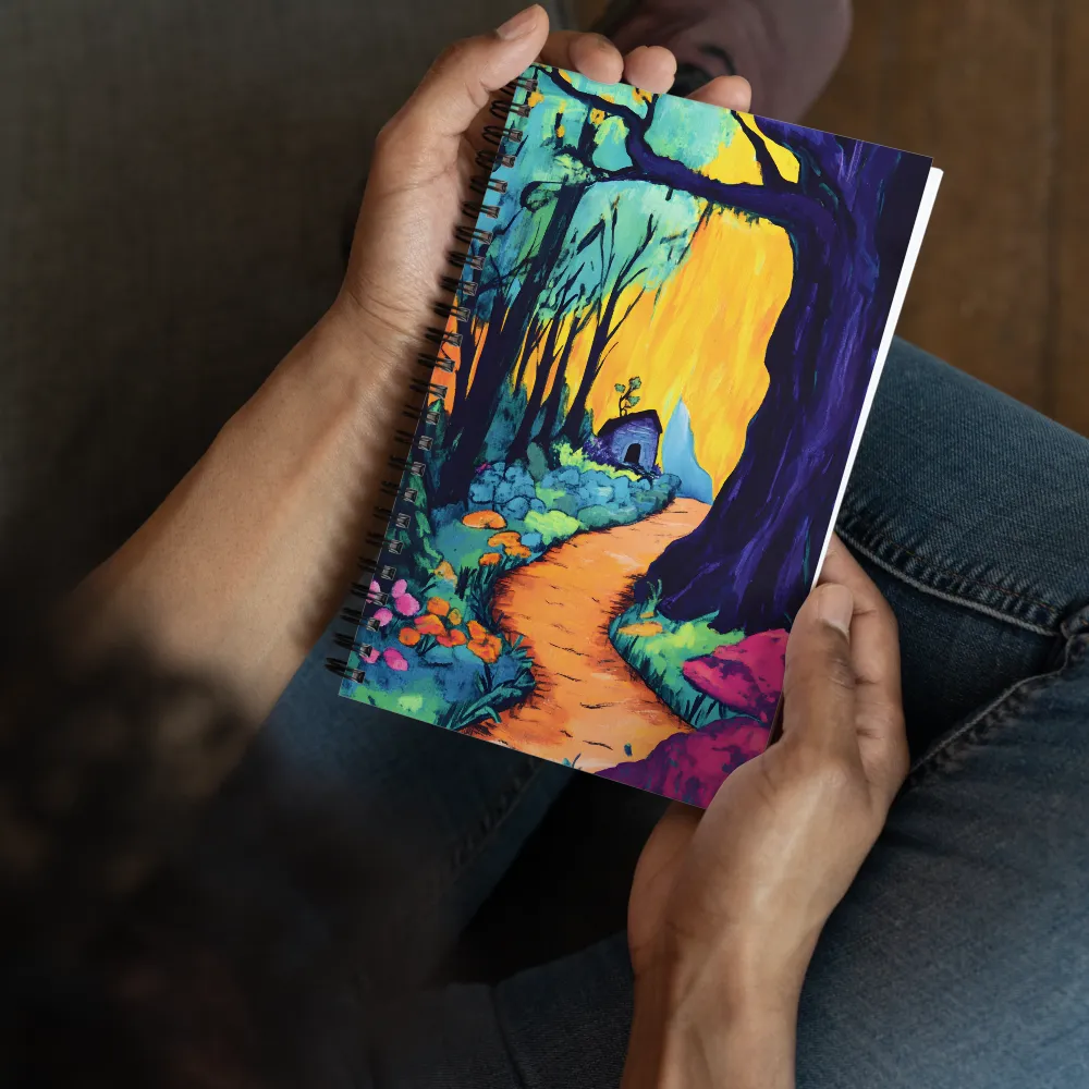 Whimsical Forest Path to Home 
 Spiral Notebook | 140 pages