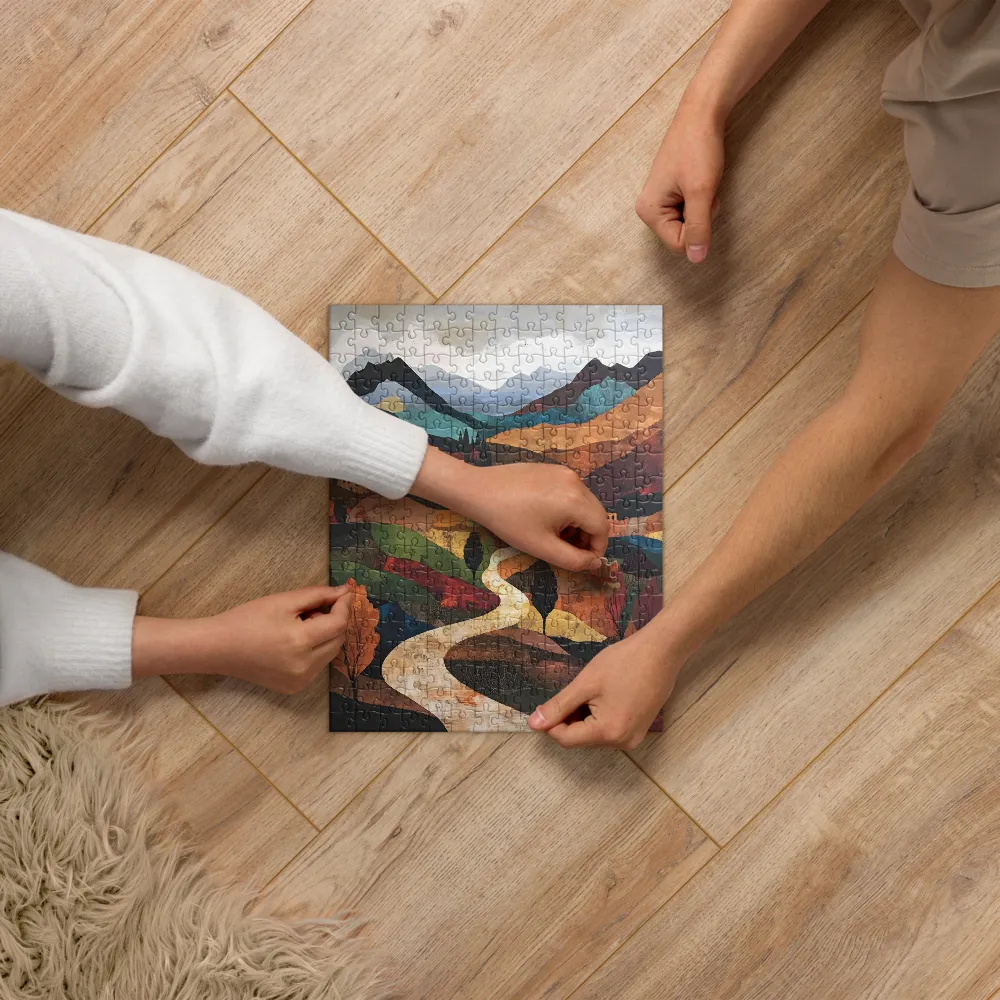Tuscan Village Collage 
 Jigsaw Puzzle