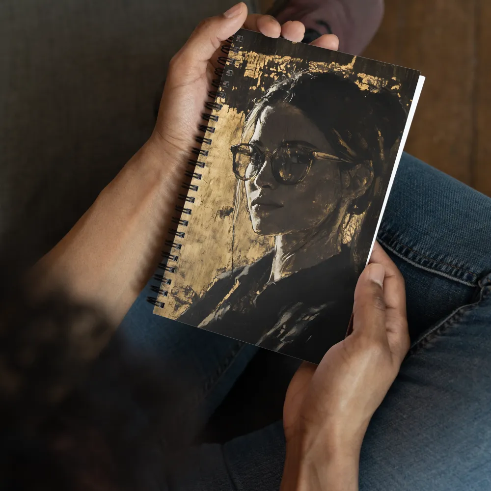 Gilded Contemplation 
 Spiral Notebook | 140 pages