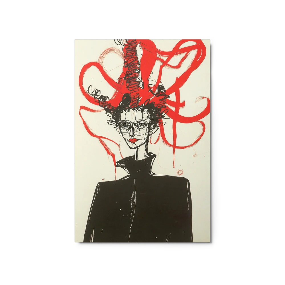 Abstract Ink Portrait | Art Print