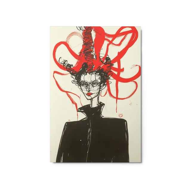 Abstract Ink Portrait | Art Print