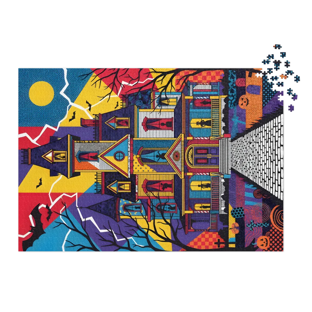 Pop‑Art Haunted House