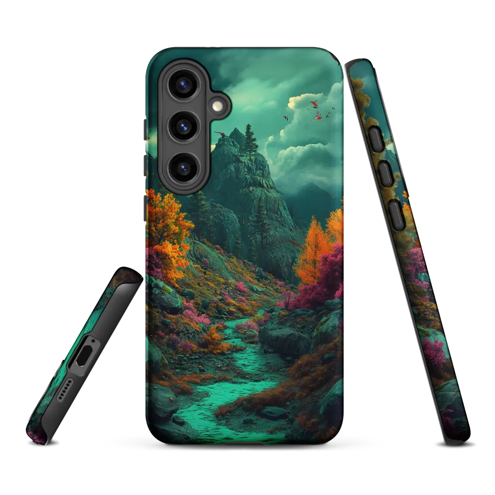 Surreal Landscape with Mountains and River | Phone Case
