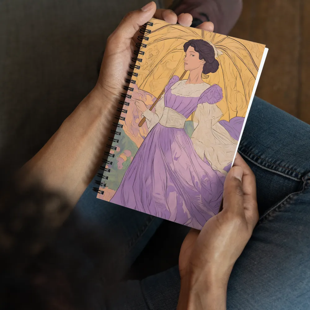 Art Nouveau Woman 
 Spiral Notebook | 140 pages