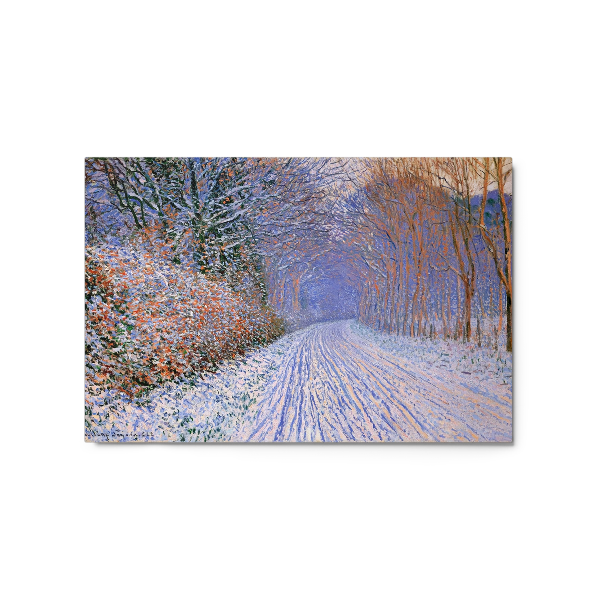 Snowy Road at Vétheuil