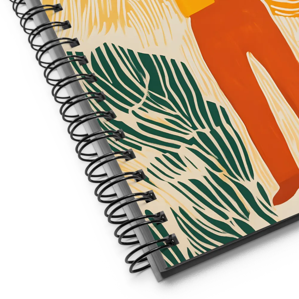 Ascension in Orange Hues 
 Spiral Notebook | 140 pages