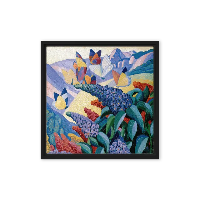 Butterflies in Alpine Landscape | Art Print