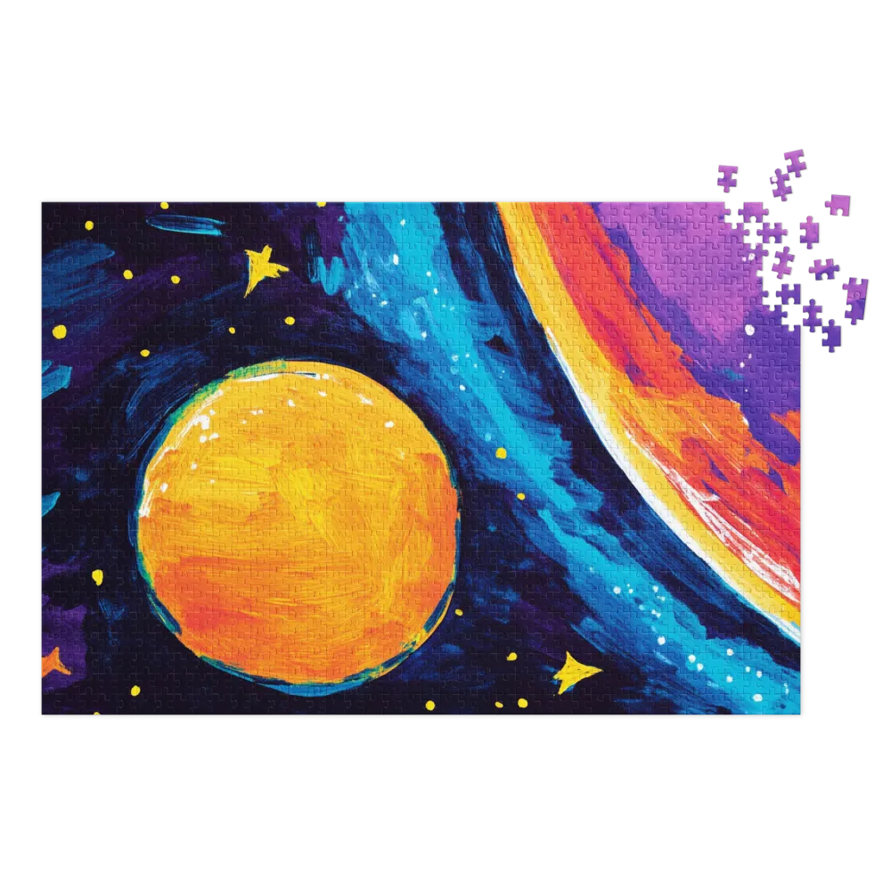 Abstract Planet in Space | Jigsaw Puzzle (252/520 pieces)