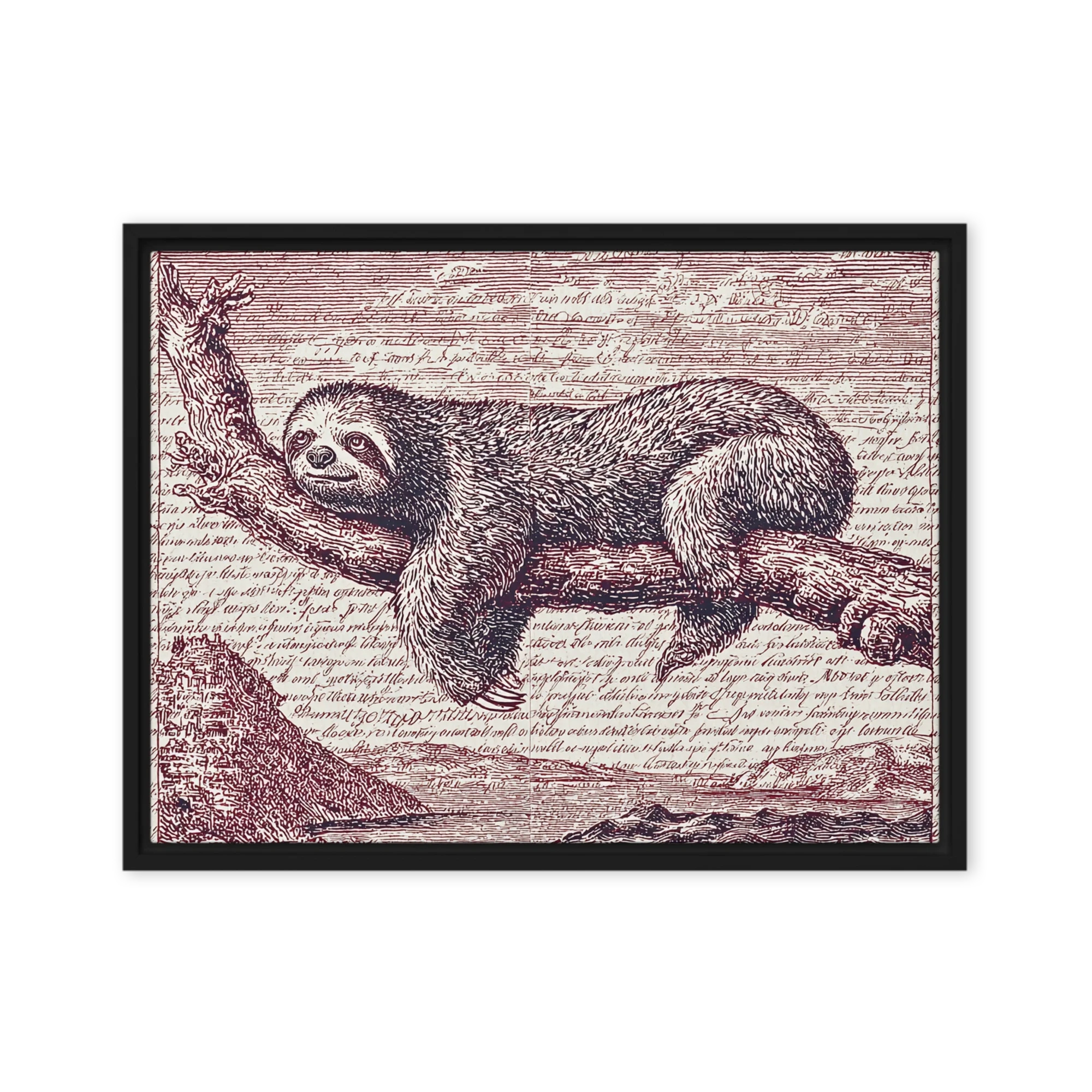 The Sleeping Sloth | Art Print