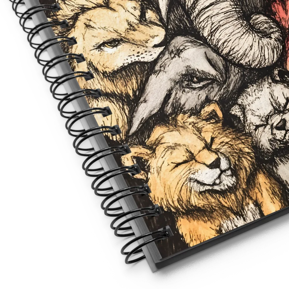 Diverse Wildlife Gathering 
 Spiral Notebook | 140 pages
