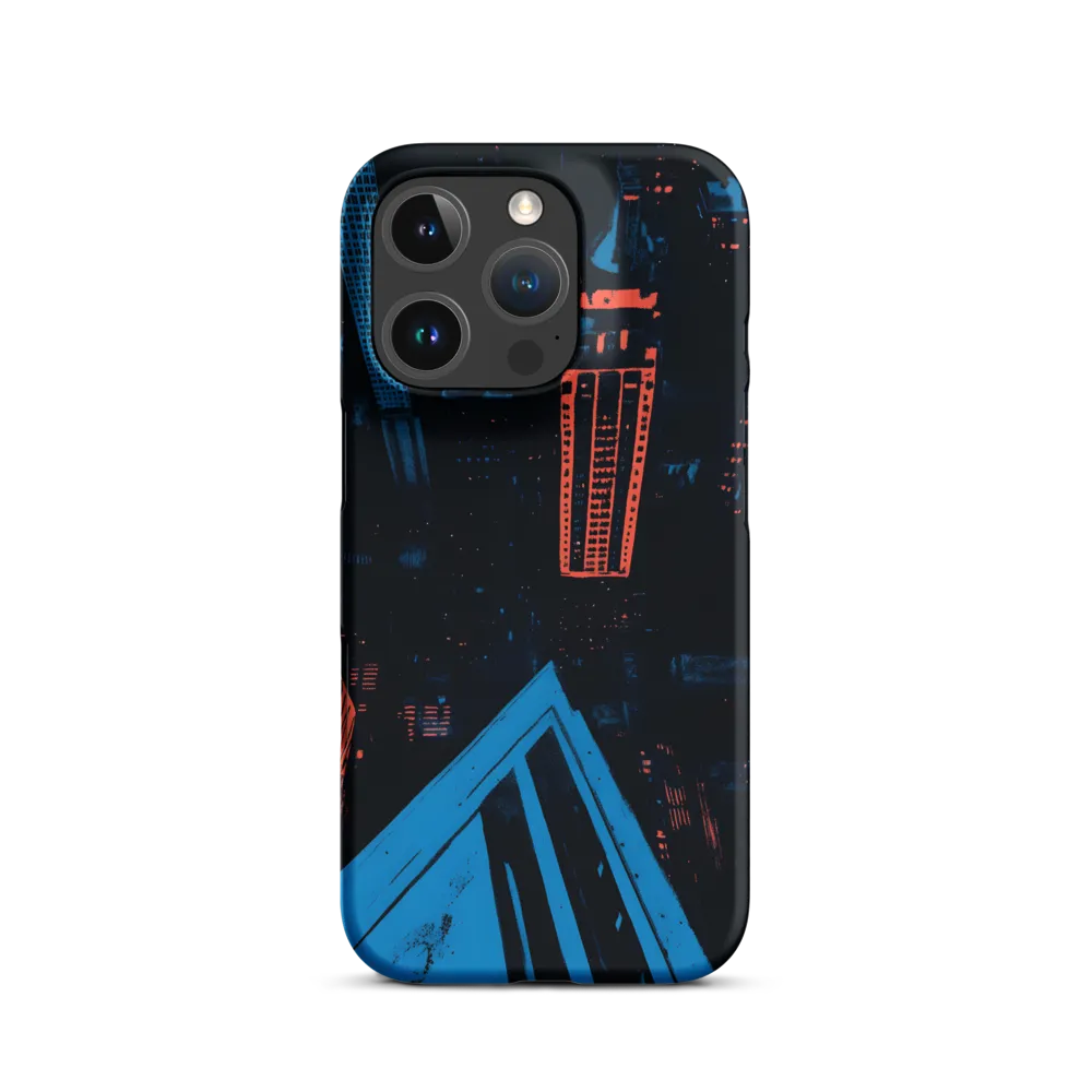 Nocturnal Cityscape in Blue and Orange | Phone Case