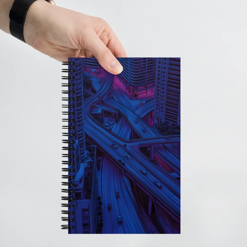Urban Overpass Glimmer 
 Spiral Notebook | 140 pages