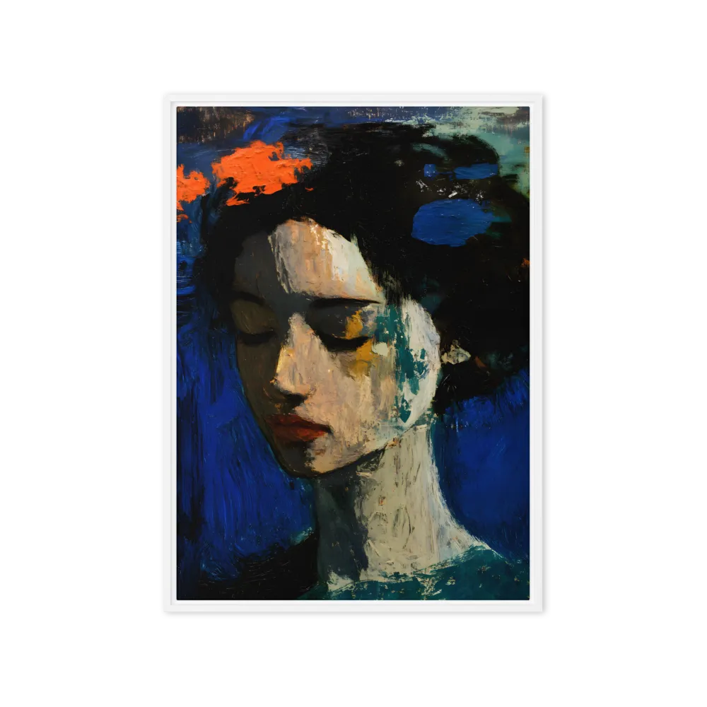 Melancholy in Blue 
 Canvas | 8″x 12″