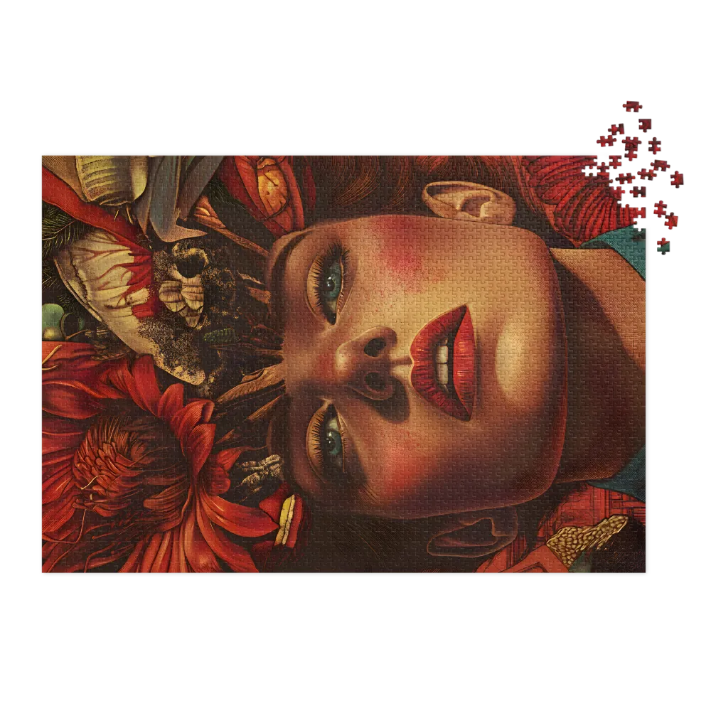 Floral Mind Bloom 
 Jigsaw Puzzle in Tin Box