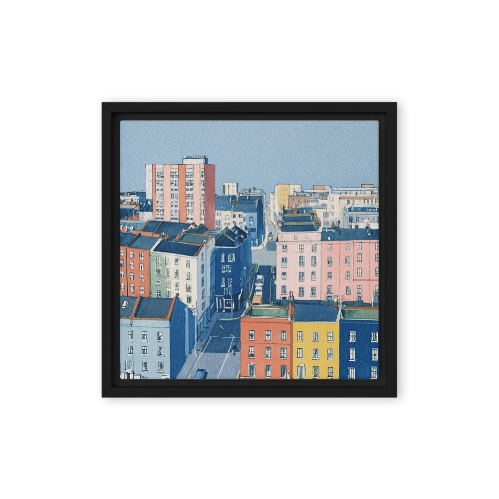 Colorful Urban Rooftops | Art Print