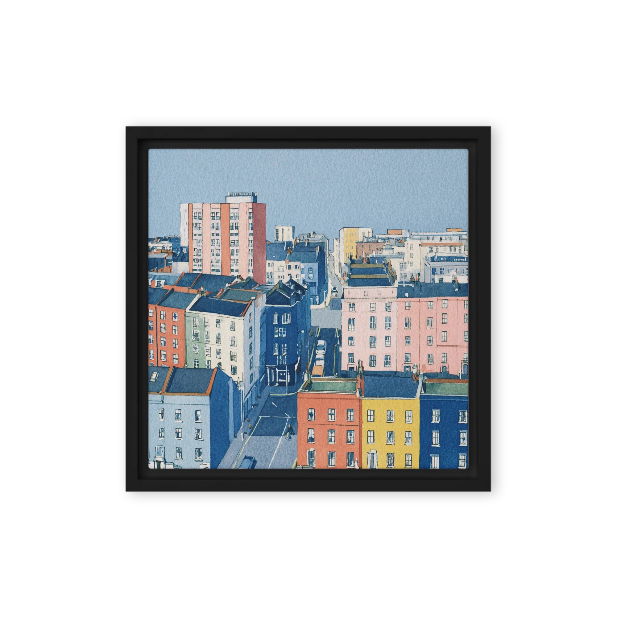 Colorful Urban Rooftops | Art Print