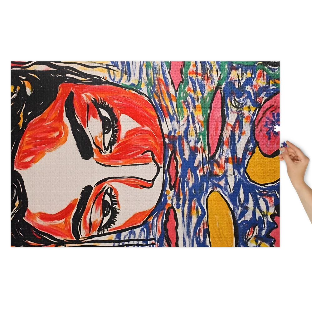 Portrait of Woman with Water Lilies | Jigsaw Puzzle (252/520 pieces)