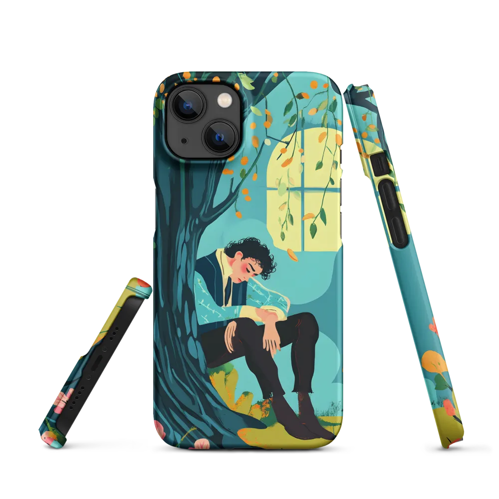 Person Relaxing Under Tree | Phone Case
