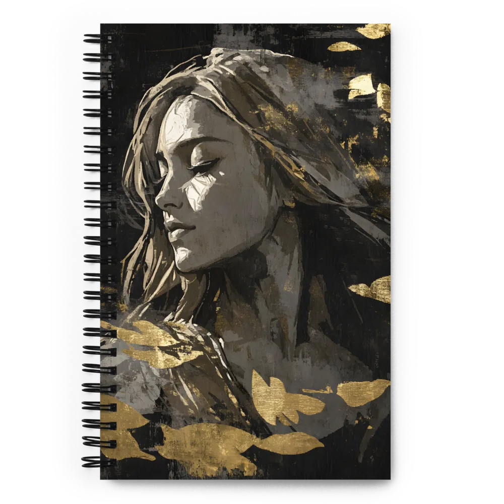 Gilded Serenity 
 Spiral Notebook | 140 pages