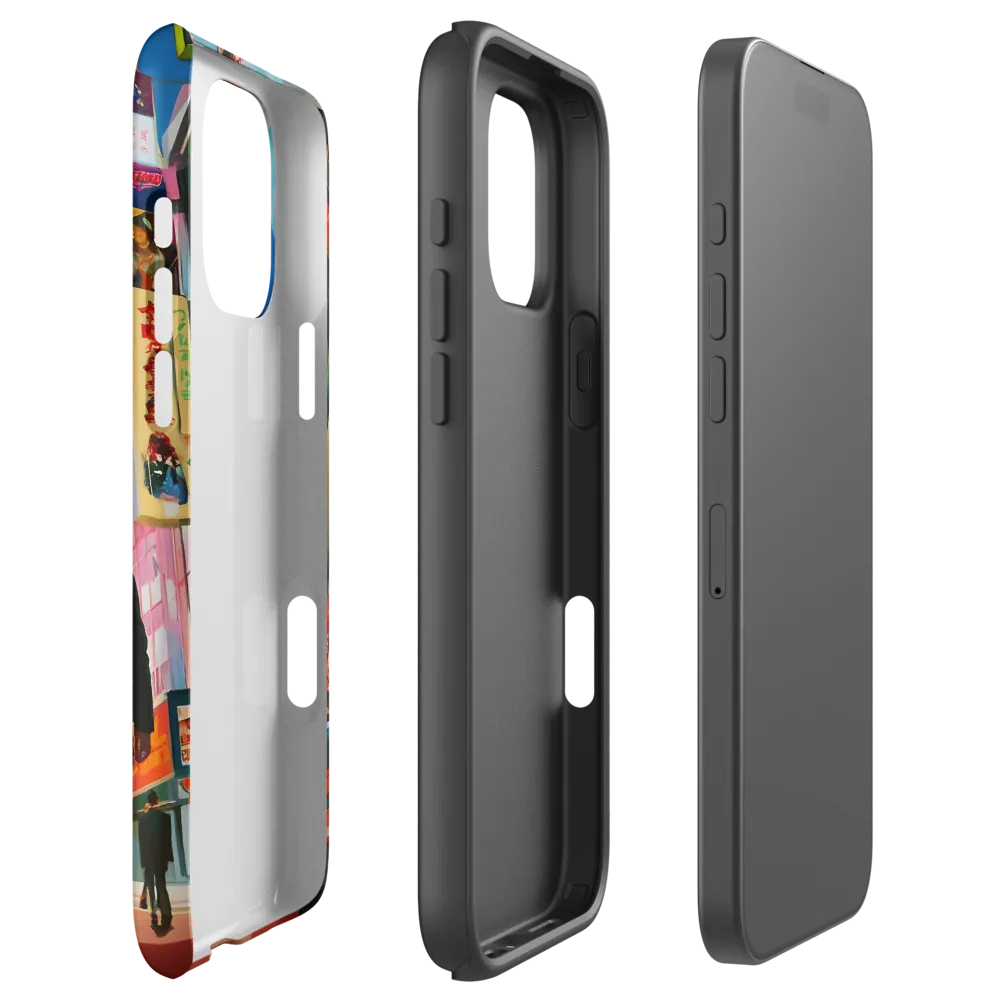 Surreal Cityscape with Businessman | Phone Case