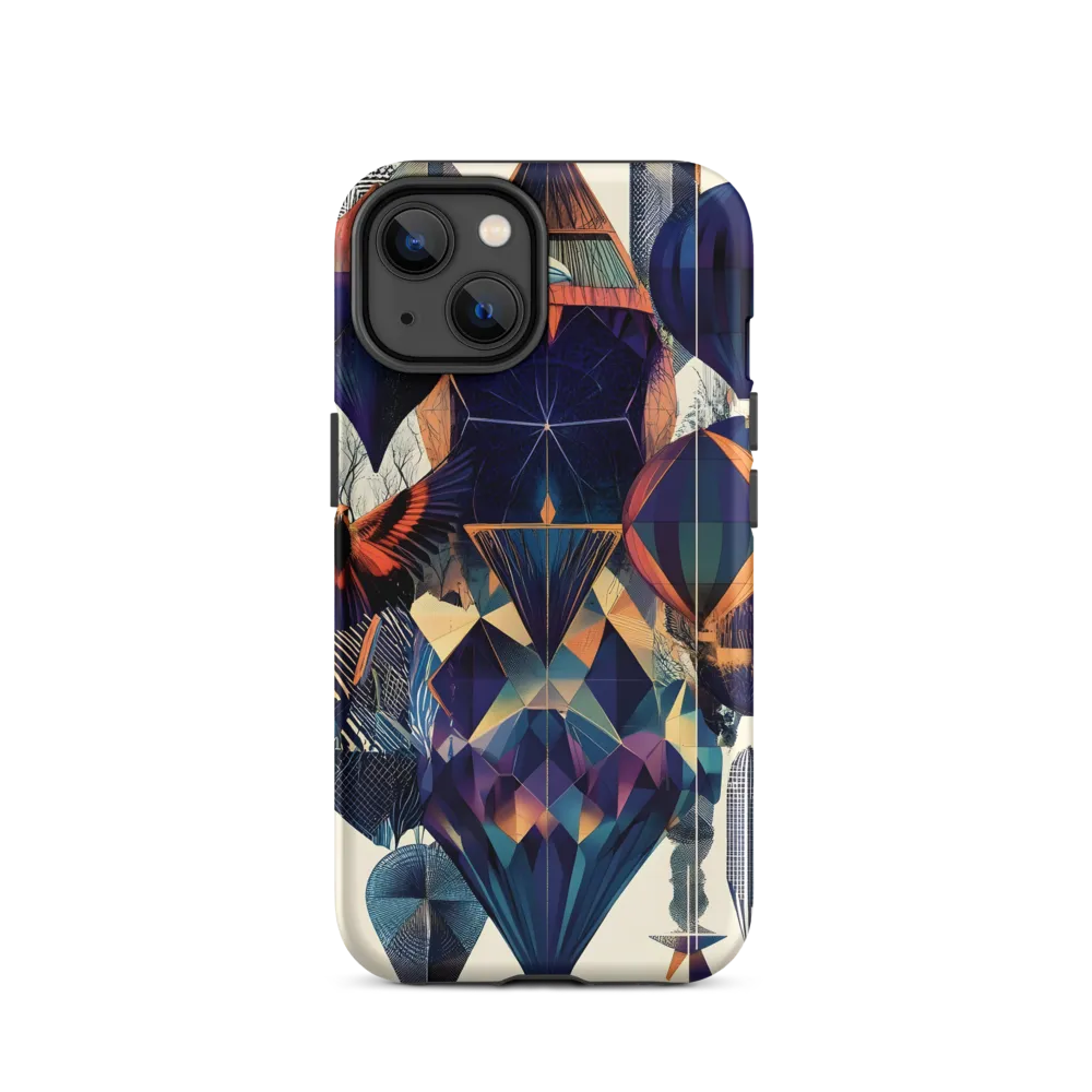 Abstract Bird and Balloon Composition | Phone Case