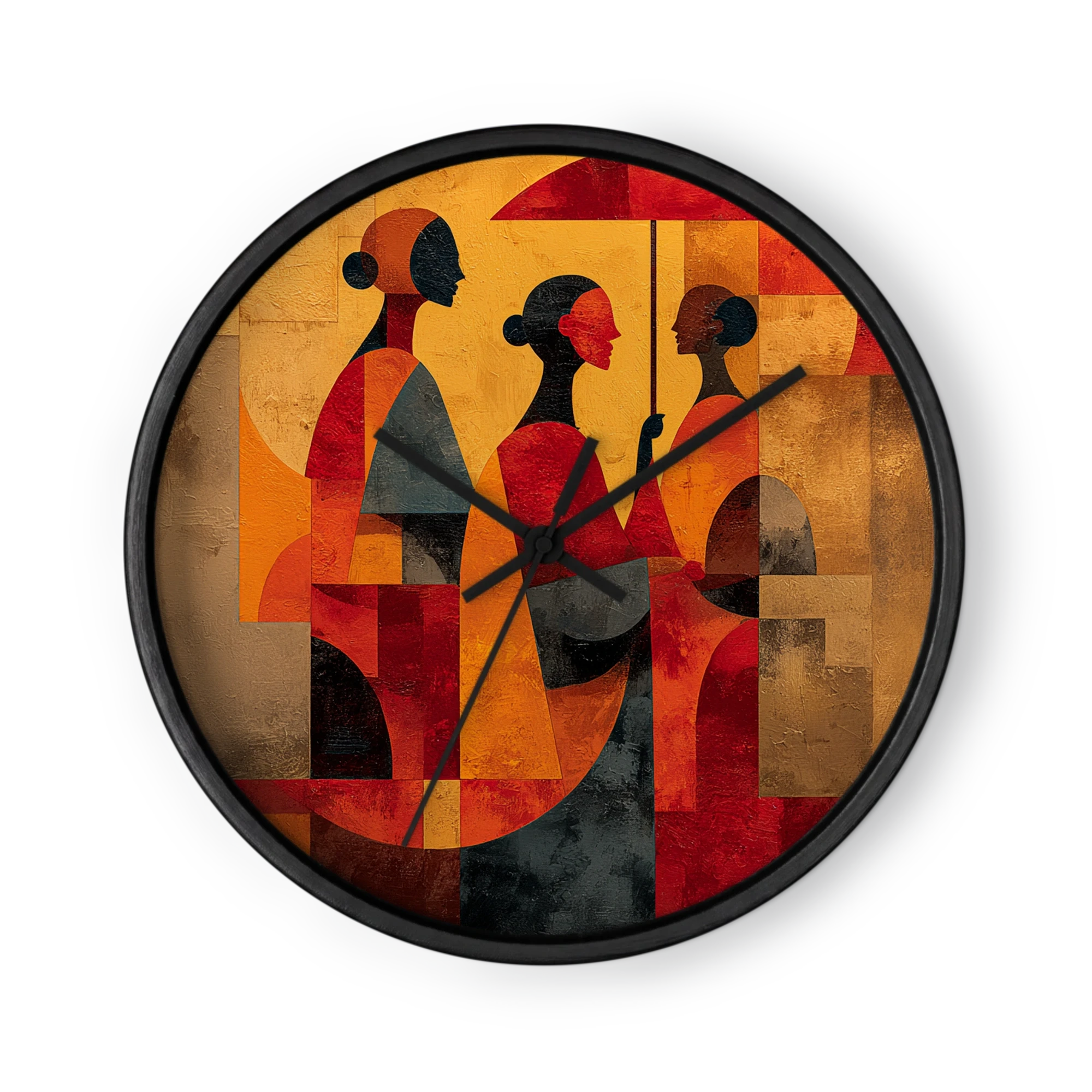 Women Under Red Umbrella