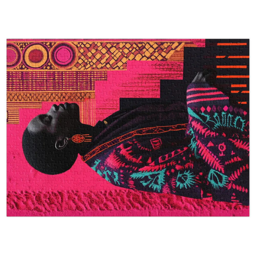 Perfil Neo-Africano 
 Puzzle em caixa de metal