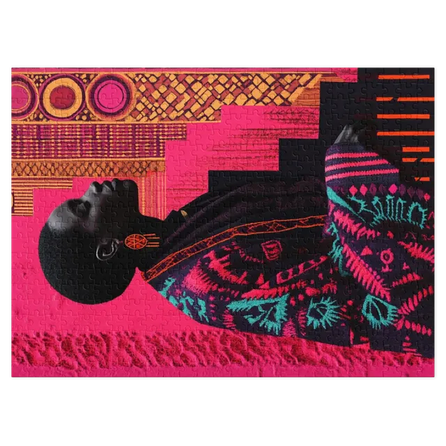 Cultural Portrait with Geometric Patterns | Jigsaw Puzzle (252/520 pieces)