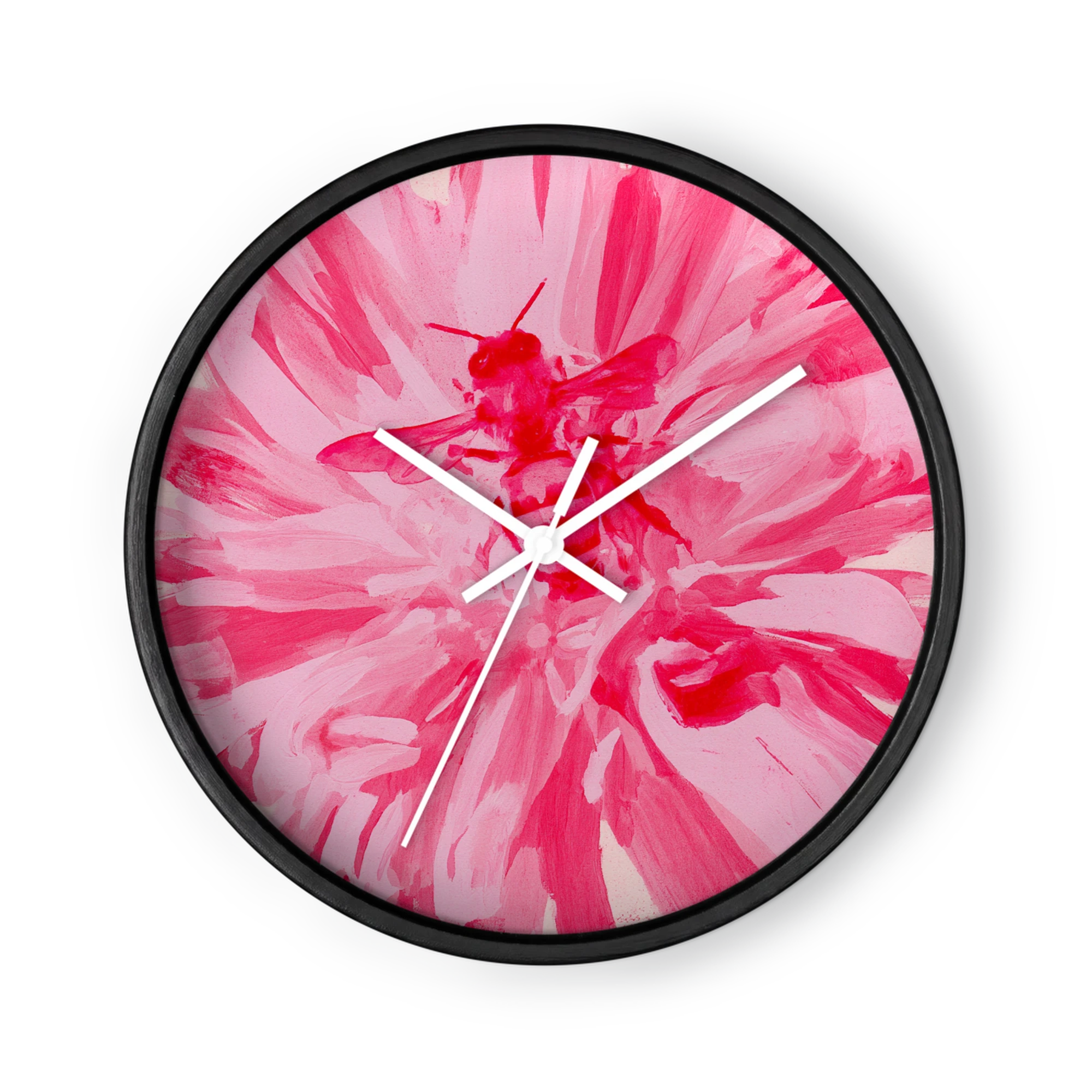 Pink Bee and Petals
