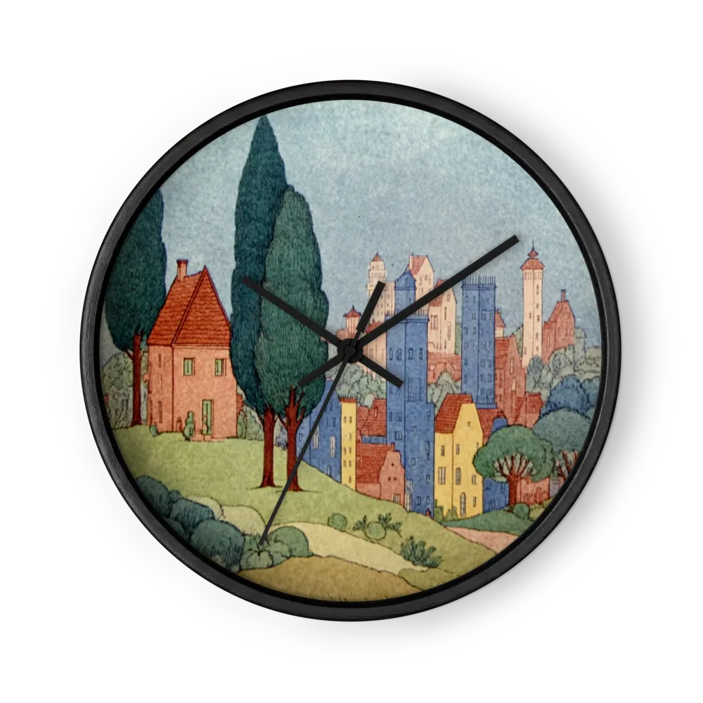 Italian Village Landscape | Wall Clock