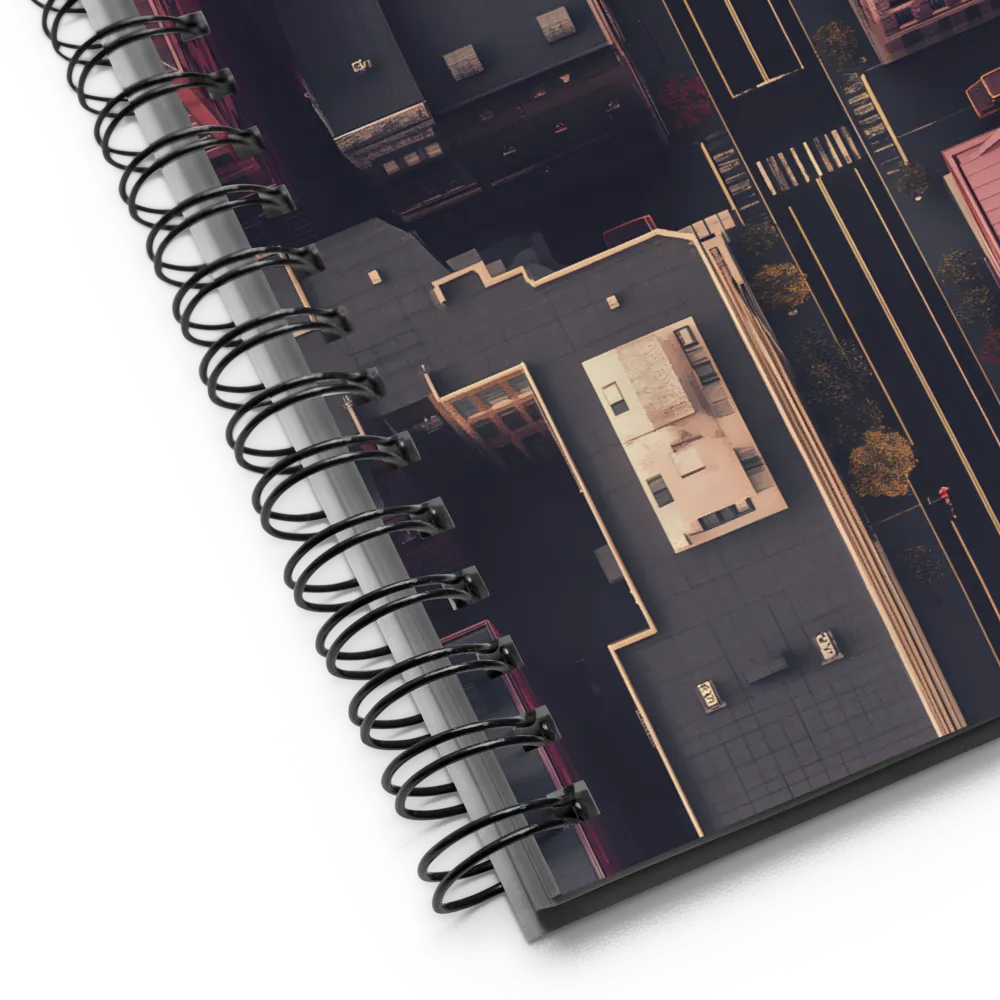 Urban Grid 
 Spiral Notebook | 140 pages
