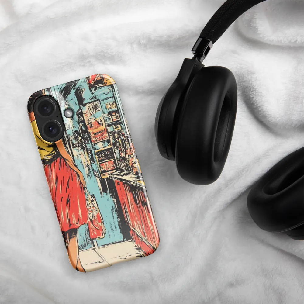 Retro Storefront Scene 
 iPhone 14 Pro | Tough Case