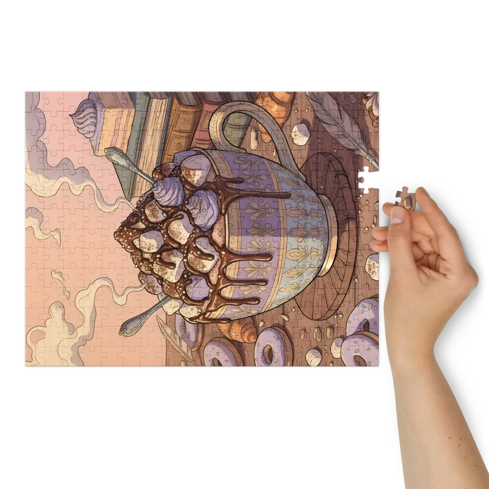 Lavender Cocoa Cup | Jigsaw Puzzles