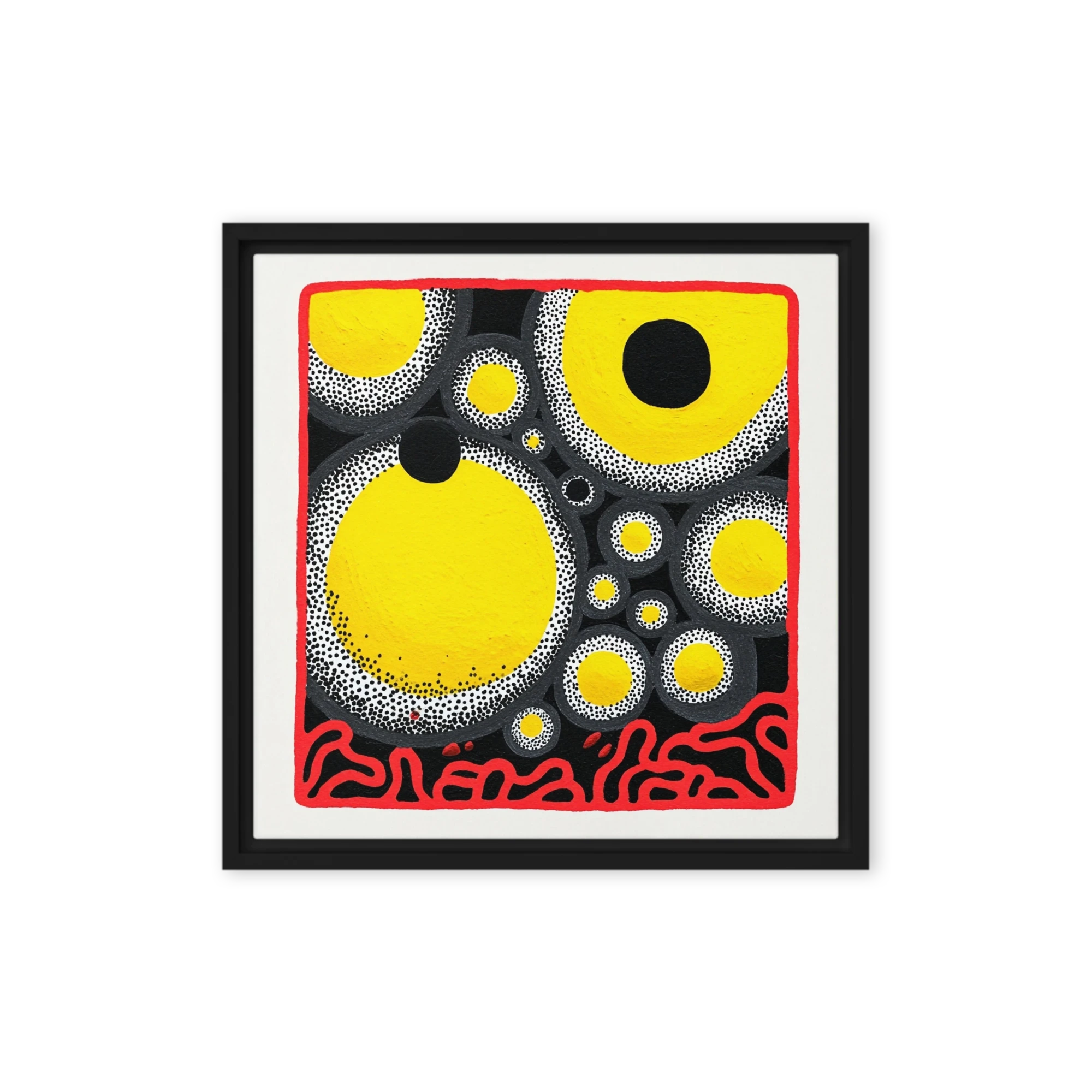 Yellow Ocelli Abstraction