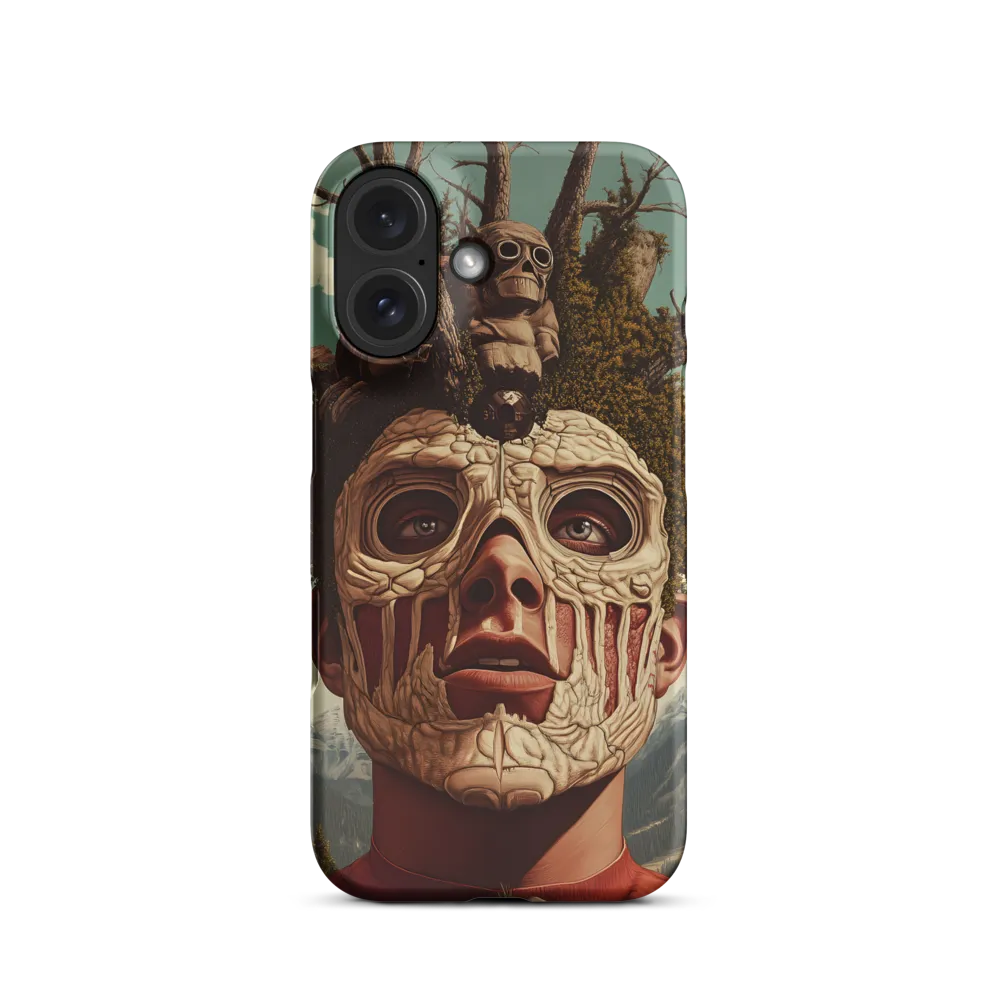 Surreal Head Portrait with Nature Elements | Phone Case