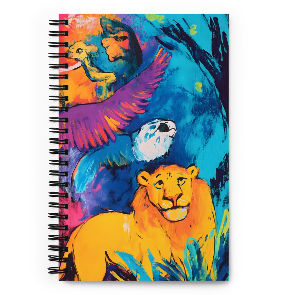 Vibrant Wildlife Art 
 Spiral Notebook | 140 pages