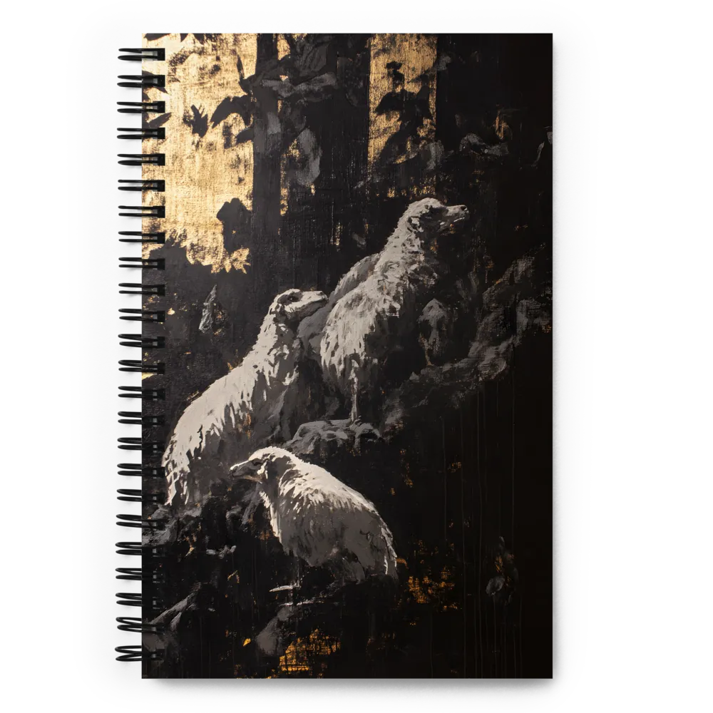 Silent Watch in Gold 
 Spiral Notebook | 140 pages
