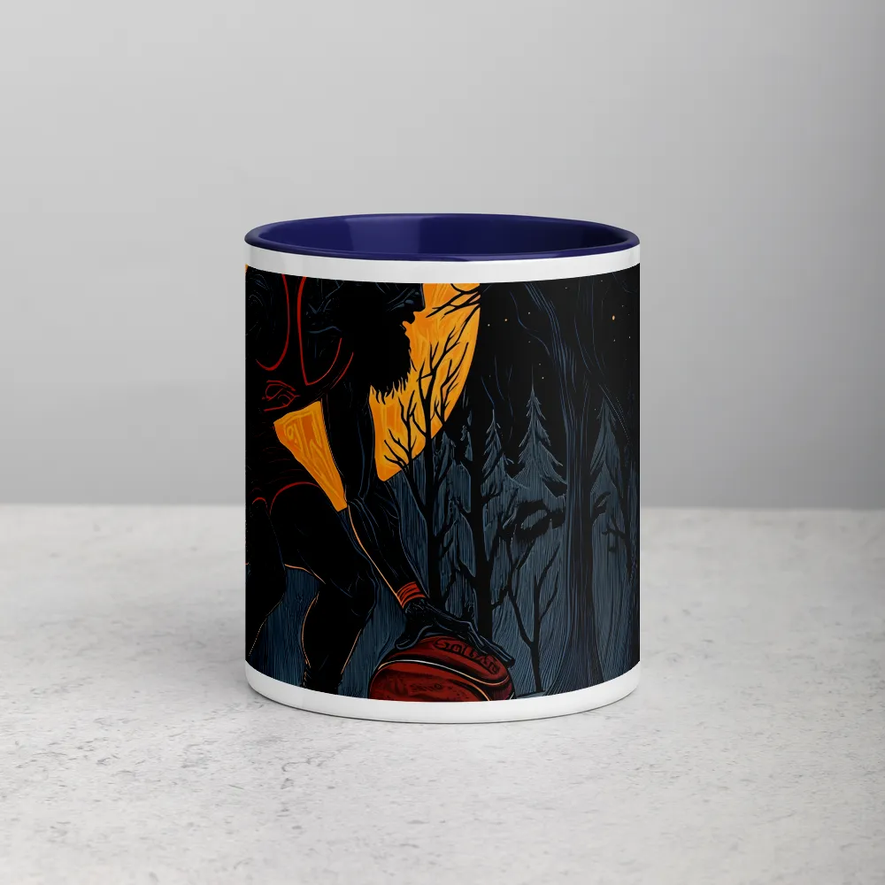 Lunar Dribble 
 Mug with Red inside