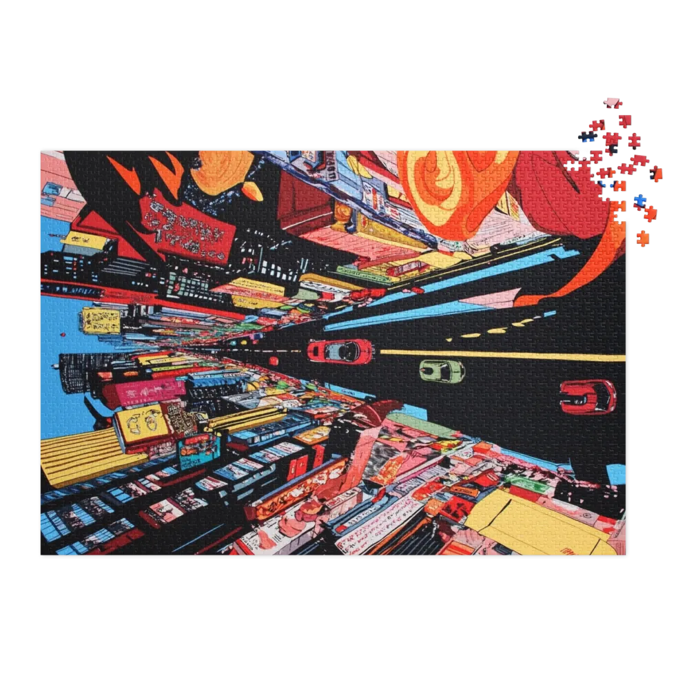 Vibrant Cityscape Illustration