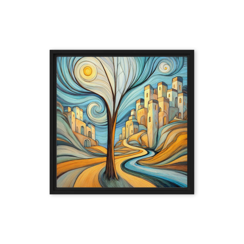 Swirling Cityscape Dream | Art Print